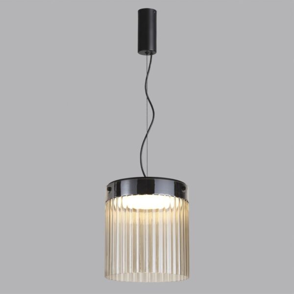 5047/20L L-VISION ODL24 000 черный/светл.янтарный/металл/стекло Подвес LED 20W 4000К 2238Лм PILLARI