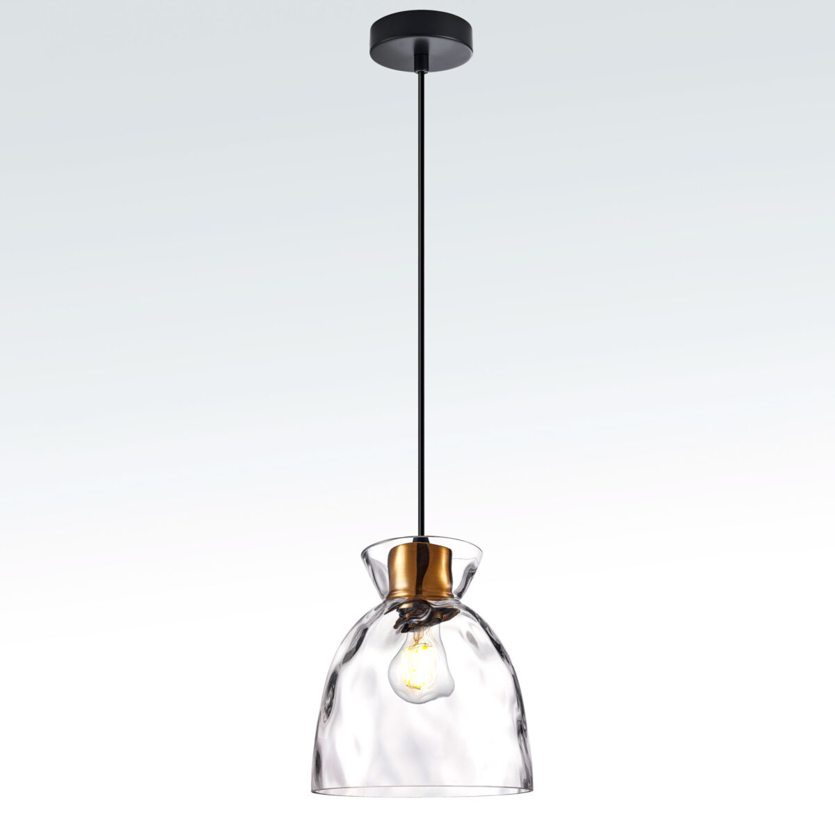 806110 Подвес NUBELLA 1х12W (led) E27 ЧЕРНЫЙ/БРОНЗА/ПРОЗРАЧНЫЙ — изображение 4