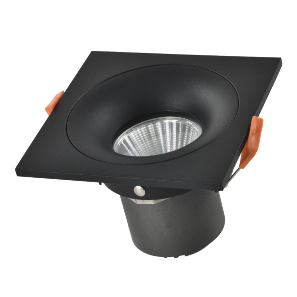 ST259.438.10 Св-к встр. Черный LED 1*10W 3000K 700Lm Ra>90 60° IP44 L100xW100xH66 85-265V Встраиваемые светильники