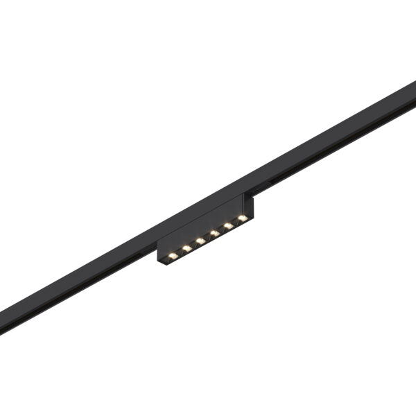ST666.446.05 Магнитный трековый светильник Черный LED 1*5W 4000K 220Lm Ra>90  IP20 L100xW10xH18 24V СУПЕР5
