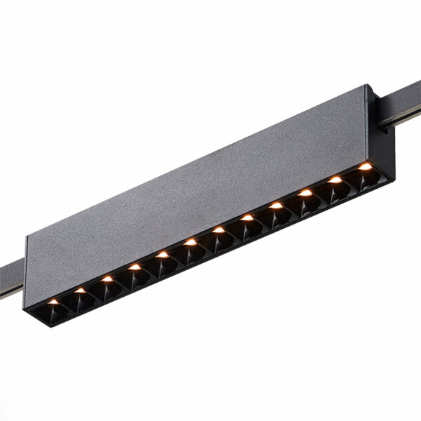 ST816.406.12 Магнитный трековый светильник FARM Черный LED 1*12W 3000K 706Lm Ra90 40 IP20 L232xW24xH ФАРМ