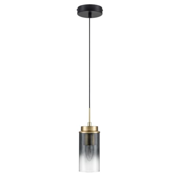 8101/1A COMFI LN26 407 черный/бронза металл/стекло Подвес Е14 1*40W 220V ISHA