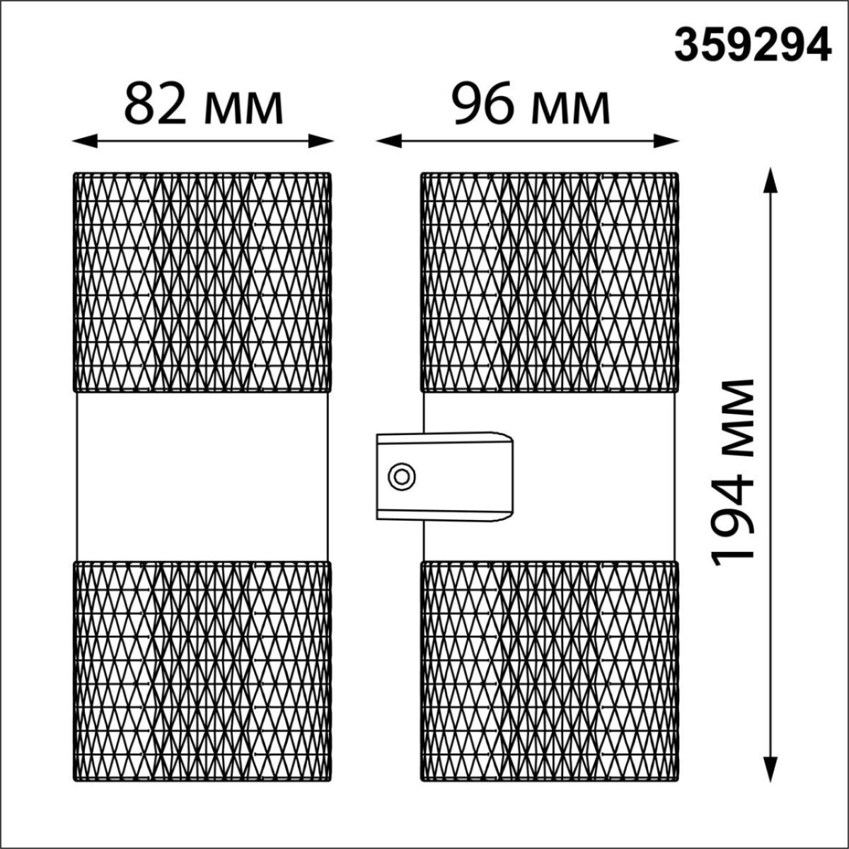 359294 STREET NT24 722 черный Светильник ландшафтный настенный IP65 LED 14W 4000K  175-265V ESTIMA — изображение 3