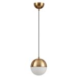 4960/1 PENDANT ODL22 393 античн.бронза/металл/белый/стекло Подвес E27 1*40W PINGA