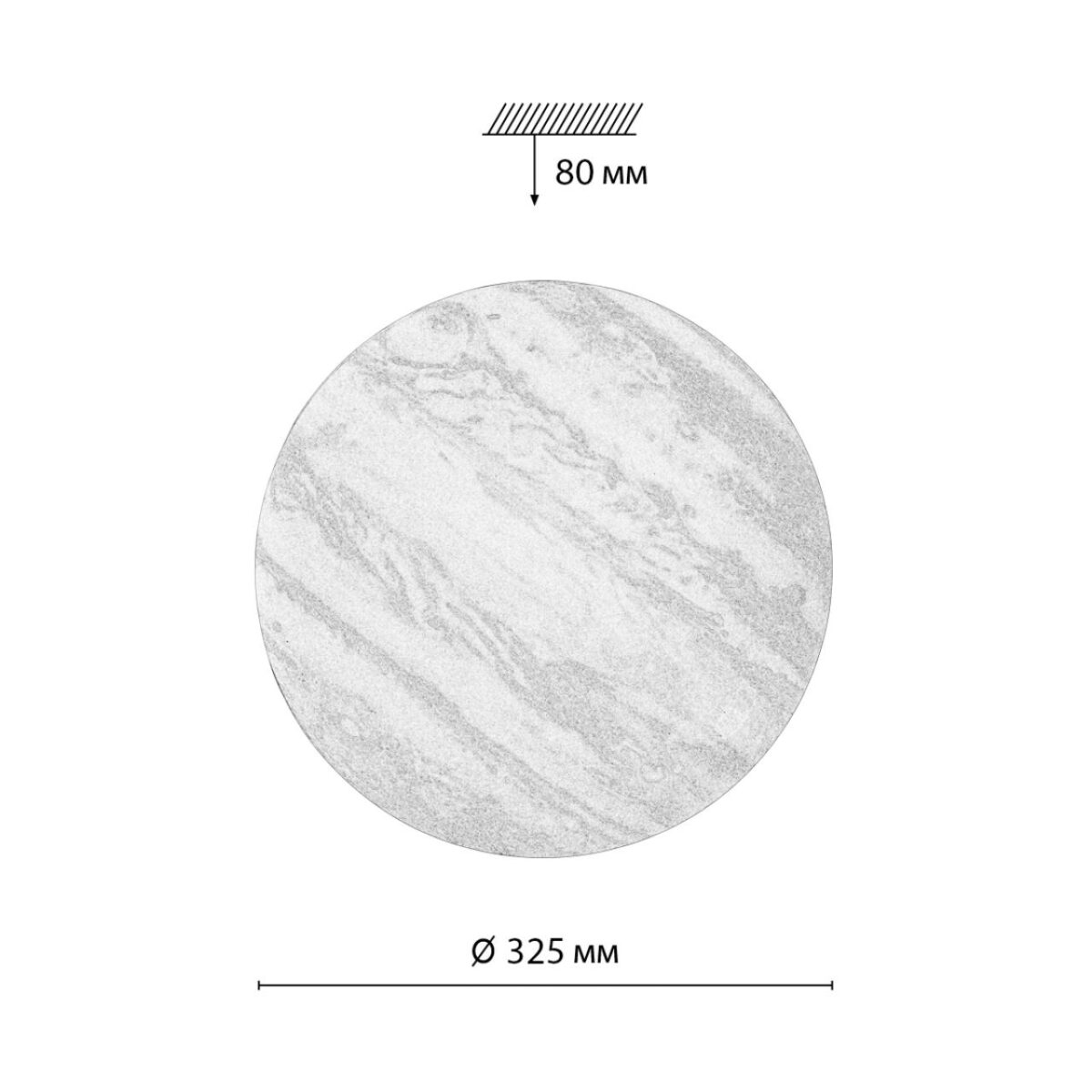 7724/CLN PALE SN 122 Светильник пластик/мульти LED 36Вт 4000К D325 IP43 JUPITER — изображение 3