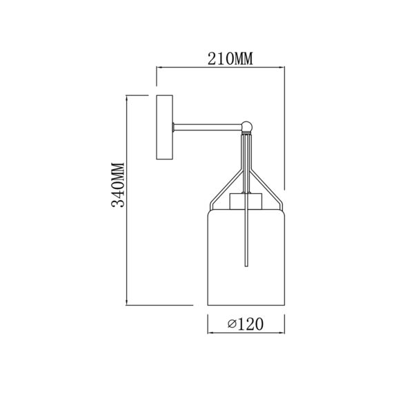 Escada 688/1A E14*40W Brass